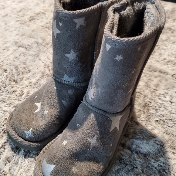 girls grey boots